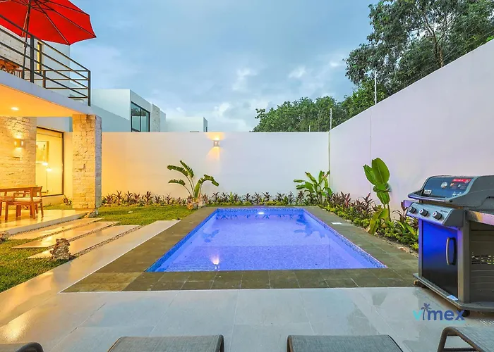 Modern Townhouse With Private Pool And Bbq Area * Playa del Carmen